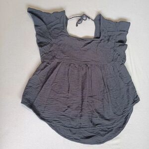 Sonoma Sz M Maternity Black Women's Blouse 100% Cotton